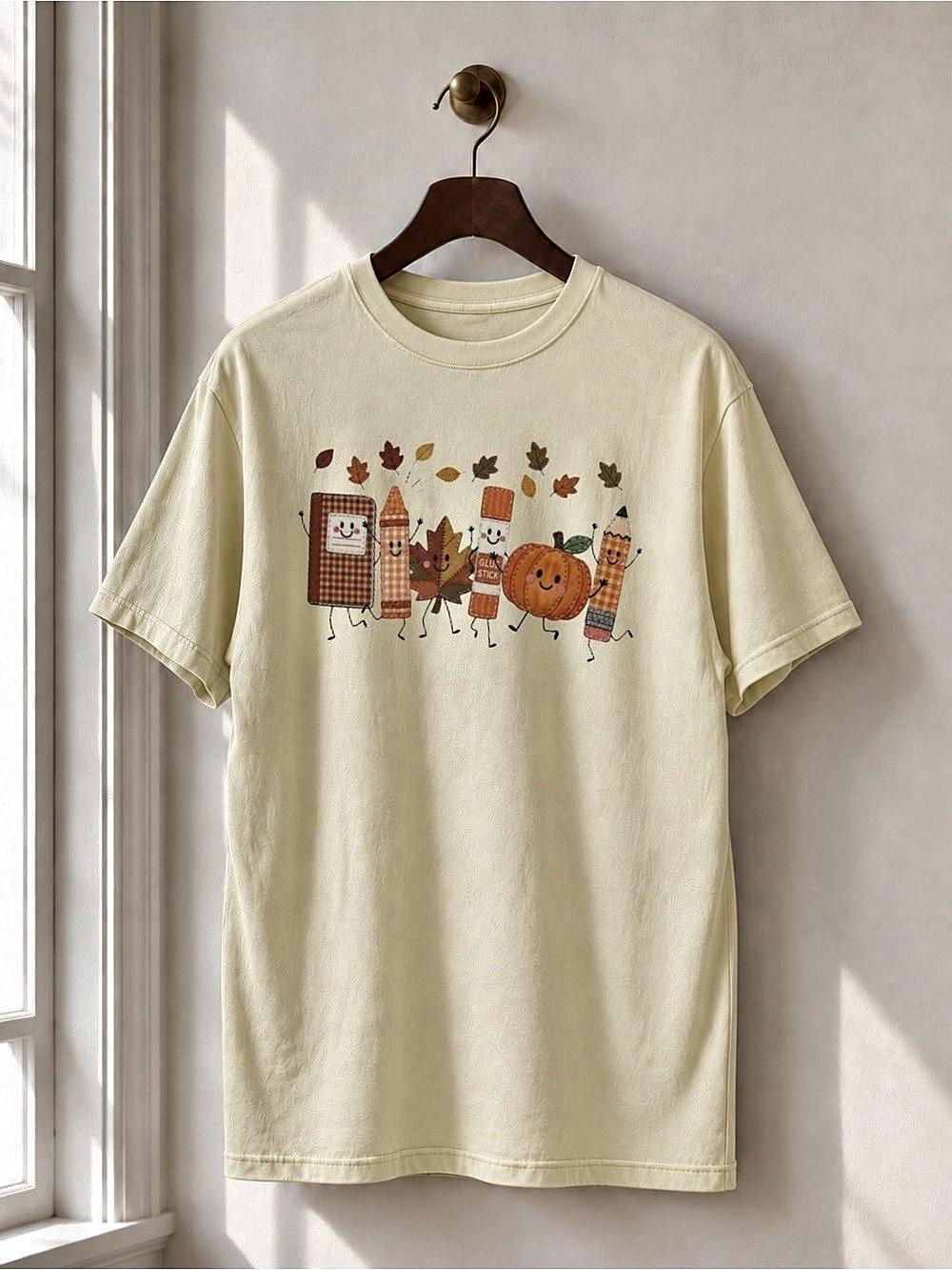 Teacher School Doodle Unisex T-shirt Fall Season Tee